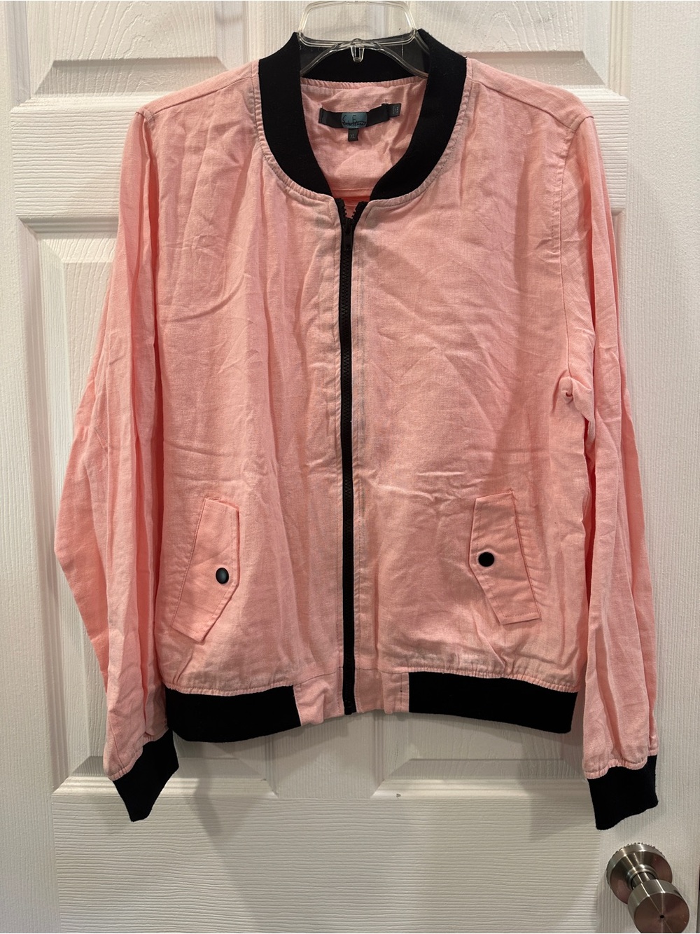 Eva Franco plus size linen blend full zip jacket size XL EUC